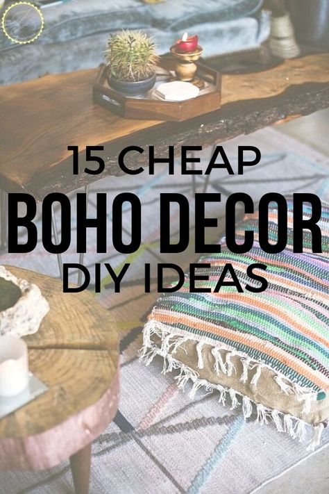 Love boho chic decor? check out these easy home decor ideas on a budget and see how you can add boho to your home decor. These DIY projects and crafts are perfect for your wall, bedroom and living room decor. #diy #bohodecor #homedecor Cheap Boho Decor Ideas, Boho Decor Diy, Easy Home Decor Ideas, Boho Floor Pillows, Bali Decor, Cheap Boho, Boho Crafts Diy, Diy Boho Decor, Boho Floor