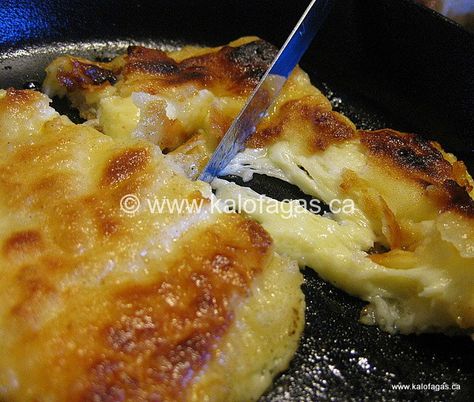 Cheese Saganaki, Flaming Cheese, Saganaki Recipe, Greek Appetizers, Greek Cheese, Greek Dinners, Greek Cooking, Greek Dishes, Brie Cheese