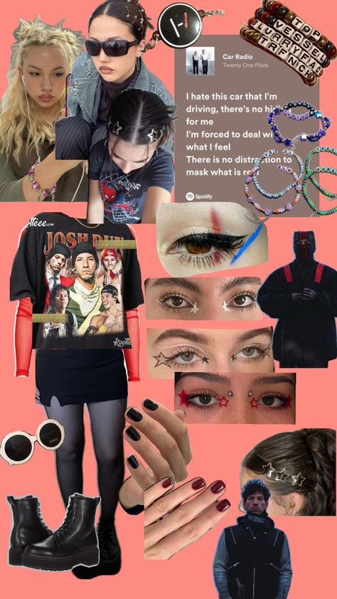 Fhdbeidejbsksns Vessel Twenty One Pilots, Twenty One Pilots Tour, Twenty One Pilots Tattoo, Pilot Party, Twenty One Pilots Concert, Twenty One Pilots Wallpaper, Twenty One Pilots Aesthetic, Concert Top, Concert Hairstyles