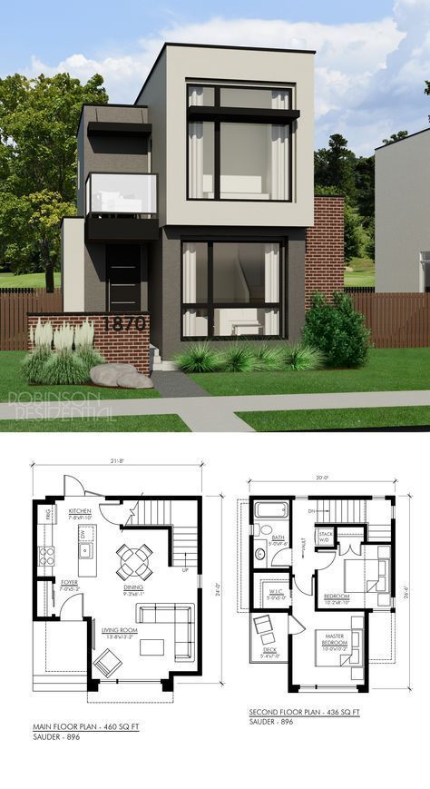 Duplex Villa Plan, Modern House Floor Plans, Small House Layout, Two Story House, Small Modern Home, Casa Country, Sims House Plans, House Construction Plan, Model House Plan