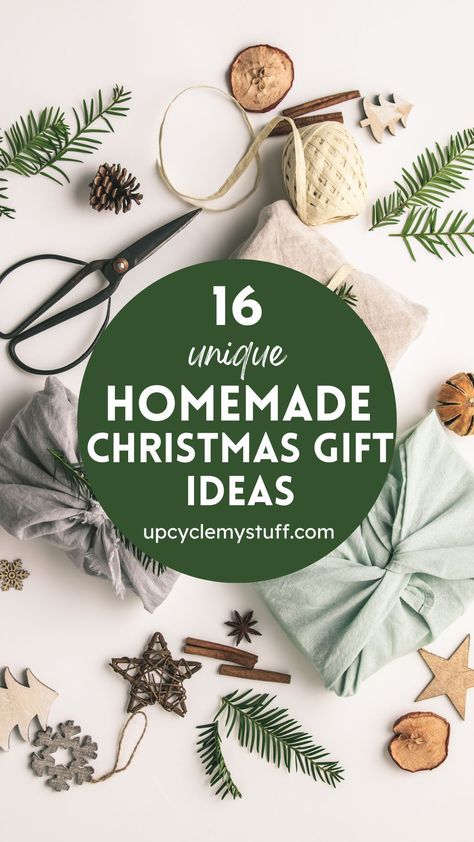 Looking for DIY Christmas gift ideas this year? This list from Upcycle My Stuff features lots of easy homemade gifts you can make for family, friends or co-workers! These unique handmade Christmas gift ideas are so easy to make and they'll never know they are handmade. With lots of different Christmas craft projects, you're bound to find a gift you can make for someone special. These are unique Christmas gifts you'll love making and they'll love to receive! Check out the list now. Handicraft Christmas Gifts, Handmade Gifts People Actually Want, Holiday Gifts To Make, Sweatshirt Gift Ideas, Simple Homemade Gifts For Christmas, Nice Diy Christmas Gifts, Unique Handmade Gifts For Brother, Awesome Diy Gifts, Handmade Gifts Family