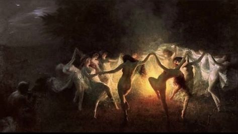 Joseph Tomanek, Witches Dance, Walpurgis Night, Women Dancing, Witch Rituals, Witch Coven, Art Witch, Gothic Tattoo, Occult Art