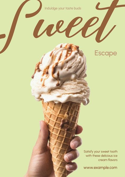 Ice cream poster template | premium image by rawpixel.com / Aew Ice Cream Poster Design Ideas, Ice Cream Design Poster, Dessert Advertising Design, Ice Cream Ads Creative, Ice Cream Marketing, Ice Cream Graphic Design, Healthy Gelato, Ice Cream Advertisement, Ice Cream Poster Design