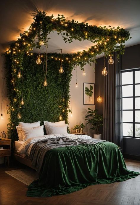 Forest Bedroom, Fairy Bedroom, Fairy Room, Dream Bedroom Inspiration, Earthy Bedroom, Inspire Me Home Decor, Cute Bedroom Decor, Cozy Room Decor, Dreamy Bedrooms