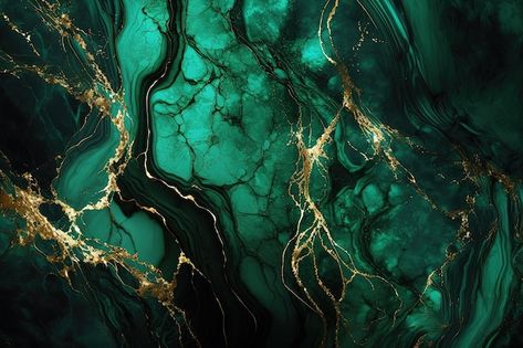 Dark green and gold marble background lu... | Premium Photo #Freepik #photo #elegant-design #green-luxury #green-gold #luxury-texture Black And Green Background, Gold Green Wallpaper, Gold Marble Background, Green And Gold Marble, Gold And Dark Green, Dark Green Marble, Emerald Green And Gold, Green Luxury, Green Inspiration