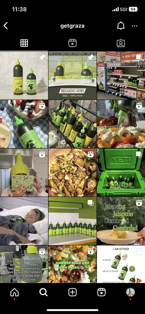 Instagram feed for food buisness with a fun, young feel to it Grocery Store Social Media, Media Aesthetic, Jalapeño Cornbread, Instagram Feed Layout, Organic Groceries, Ig Feed, Corn Salads, Food Court, Fast Food Restaurant