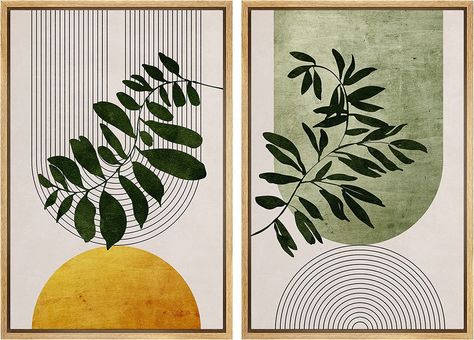 https://amzn.to/3GGLw2i Forest Plants, Plant Art, Framed Canvas Wall Art, Boho Wall Art, Wall Art Set, Art Moderne, Abstract Shapes, Print Wall Art, Framed Canvas Prints