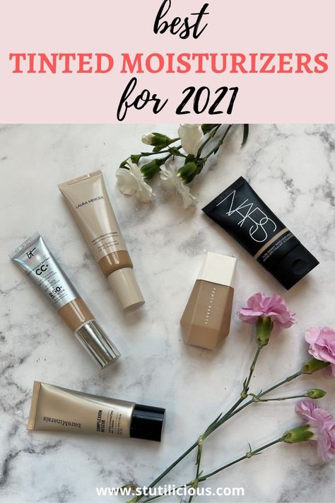 These are the best tinted moisturizer with SPF for natural looking skin. The 5 listed here are great for oily sensitive skin. #fentyskintint #fentyskin #tintedmoisturizer #oilyskin Best Light Foundation, Best Tinted Moisturizer, Makeup For Oily Skin, Best Natural Foundation, Tinted Moisturizer With Spf, Luxury Skincare Brands, Best Spf, Foundation For Oily Skin, Oily Sensitive Skin