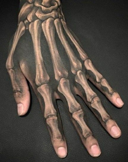 Bone Hand Tattoo, Acab Tattoo, Bones Tattoo, Tattoo Skeleton, Herren Hand Tattoos, Hand Tatto, Small Wave Tattoo, Earth Tattoo, Tattoo Finger