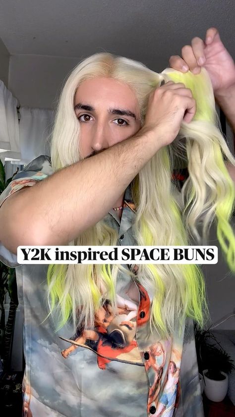 Buns With Extensions, Space Buns With Extensions, Concrete Pottery, Drawing Female Body, Knit Headband Pattern, Space Buns, Zodiac Tattoos, Knit Headband, Chicken Fried