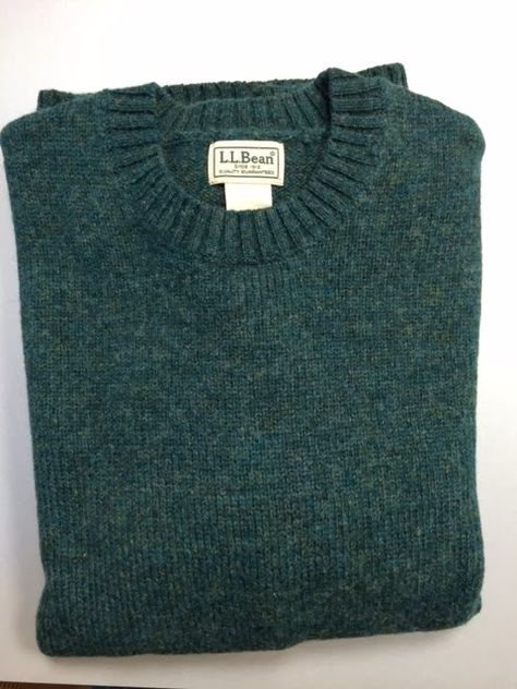 Fall Sweaters Men, Ll Bean Vintage, Ll Bean Aesthetic, Nice Outfits For Men, L.l. Bean, Shetland Sweater, Green Sweaters, Mens Sweaters, Vintage Ll Bean