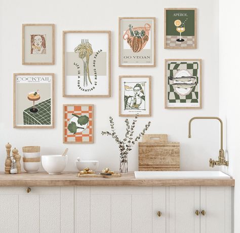 Kitchen wall art set