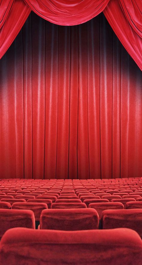 Cinema Background For Editing, Hall Wallpaper, Red Curtains, Movie Wallpapers, Computer Wallpaper, Movie Theater, Aesthetic Backgrounds, Red Background, Iphone Background