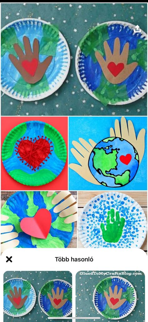 Children's Day Craft, Around The World Crafts For Kids, Children's Day Activities, Plate Crafts For Kids, Peace Crafts, Around The World Theme, Earth Day Projects, Earth Craft, Paper Plate Crafts For Kids