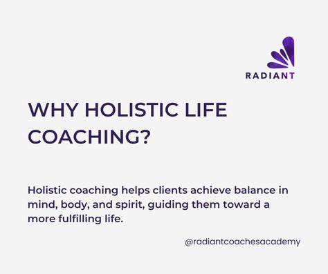 🌿 Ready to Transform Lives as a Certified Holistic Life Coach? 🌿 At Radiant Coaches Academy, our ICF-accredited holistic life coach certification program gives you the tools to guide others in achieving balance in mind, body, and spirit. 🌟 Why choose Radiant Coaches Academy? ✨ Globally recognized ICF certification ✨ Flexible online and in-person learning options ✨ One-on-one mentorship from experienced coaches ✨ Hands-on coaching experience to prepare you for success ✨ Join a supportive, gl... Holistic Coach, Life Coach Certification, Startup Business Plan, Spiritual Business, Spiritual Coach, Career Transition, Training School, Coaching Tools, Mind Body And Spirit