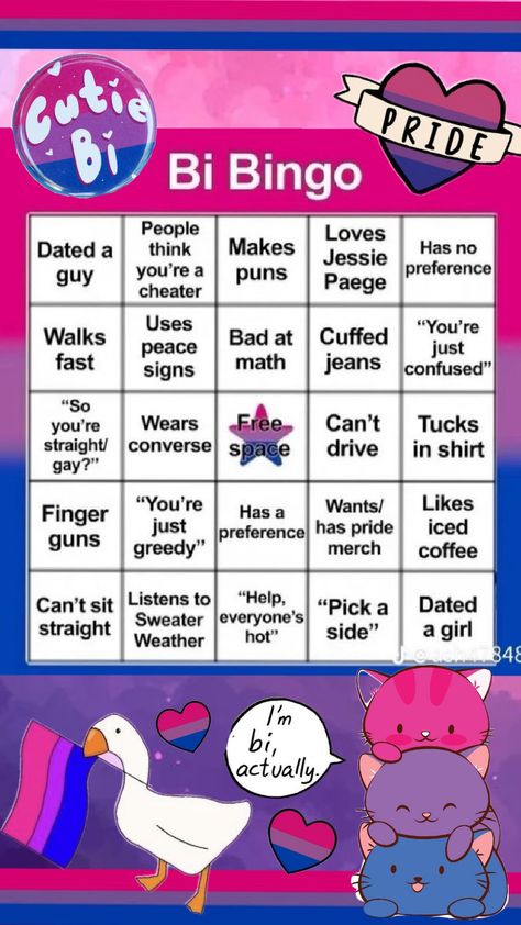 This was requested by @inspirationstauchende who wanted a bisexual bingo🥰🫶 #bisexual #bingo #bisexualaesthetic #pride #lgbtq #queer #cats #remixthis Pride Flags Aesthetic, Bi Flag Aesthetic, Bisexual Starter Pack, Bi Pride Aesthetic, Lgbtq Bingo, Bi Pfp, Bi Wallpaper, Bi Aesthetic, Bi Curious Flag