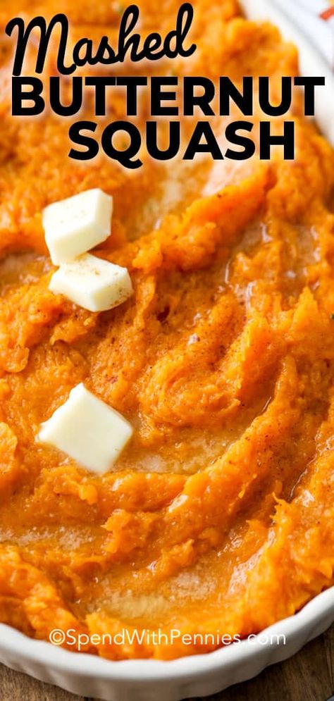 Potato Alternative, Mashed Squash, Mashed Butternut Squash, Butternut Recipes, Baked Butternut Squash, Butternut Squash Recipes, Mashed Potato, Recipes Dessert, Roasted Butternut Squash