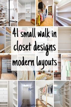 Get these amazing and genius small walk-in closet designs and layouts that are modern. For small apartments and small home with small bedrooms. Walking Closet Apartment, Small U Shaped Walk In Closet Ideas, Walk In Custom Closet, 10x5 Walk In Closet, Closet By Design Walk In, Small Wardrobe Layout Ideas, 8 X 12 Walk In Closet, 8 X 5 Closet Layout, Bedroom Closet Layout Ideas