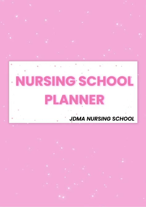 Nursing School Planner (1) (1)_240423_181911.pdf Nursing School Planner, School Planner, Nursing School, Nursing