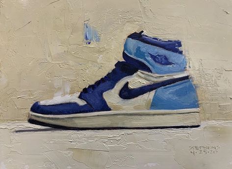 Jordan 1 Painting, Painting Of Shoes, Craig Stephens, Jordan Painting, Paint Inspo, Baby Jordans, Michael Jordan Shoes, Cute Birthday Gift, Painting Inspo