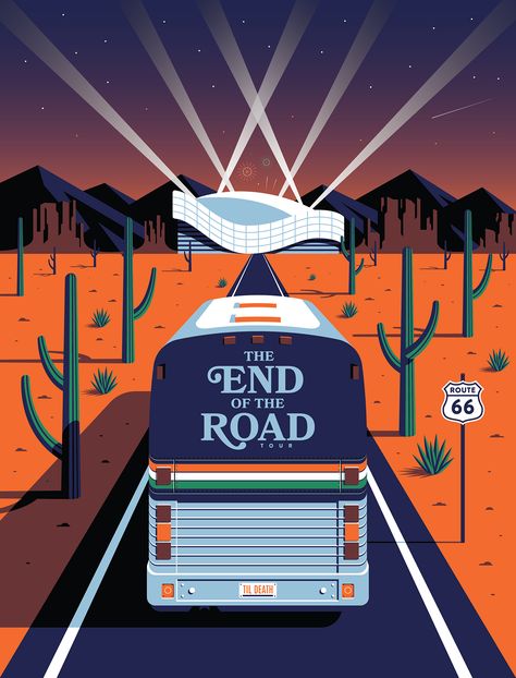 Bus Art, Magazine Titles, End Of The Road, Life Cover, Portfolio Site, Derby Party, Affinity Designer, Tour Posters, The Secret History