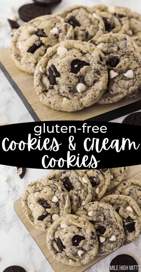 Easy Things To Bake Gluten Free, Gluten Free Pudding Cookies, Gluten Free S’mores Cookies, Gluten Free Cookies And Cream Cookies, Amazing Cookie Recipes Awesome, Gluten Free Dessert Board, Easy Gluten Free Baking Recipes, Gluten Free Desert Recipes, Gluten And Dairy Free Cookies Recipes