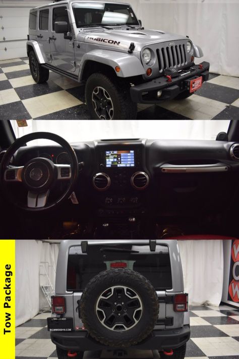 Perfect Jeep for any Jeep lover! Check out this 2013 Jeep Wrangler Unlimited Rubicon 10th Anniversary equipped with a 4x4 3.6L V6 engine. Top options include Convertible, Tow Package, Leather Heated Seats, Running Rails, Navigation, 6.5" Touchscreen Media Center, Alpine Sound System, Remote Start & so much more. Want a custom video? Just text your name and the stock number to 660-247-5319 This vehicle's stock is 13ND17-964. 2013 Jeep Wrangler Unlimited, 2013 Jeep Wrangler, Jeep Wrangler Unlimited Rubicon, V6 Engine, Jeep Lover, Wrangler Unlimited, Jeep Wrangler Unlimited, Media Center, 10th Anniversary