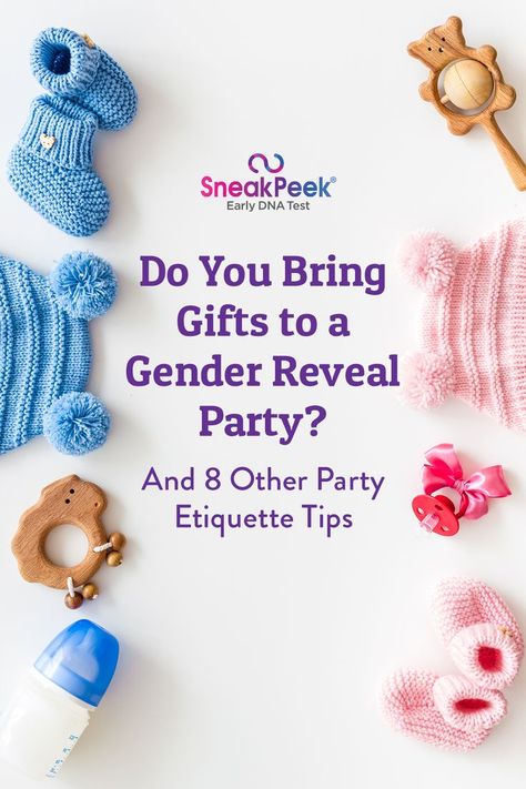 Gender reveal parties have become synonymous with balloon boxes, confetti cannons, smoke bombs, and streamers. The anticipation of finding out a baby’s gender, coupled with unique and creative reveal ideas, make for a thrilling event for expectant parents and their loved ones and friends. Do you bring a gift to a gender reveal party? To better prepare yourself, check out some of our favorite gender reveal gift ideas, as well as 8 other helpful party etiquette tips. Gender Reveal Gift Ideas, Unique Gender Reveal Party Ideas, Gender Reveal Party Gifts, Party Etiquette, Balloon Boxes, Gender Reveal Unique, Gender Reveal Gifts, Baby Reveal Party, Gender Party