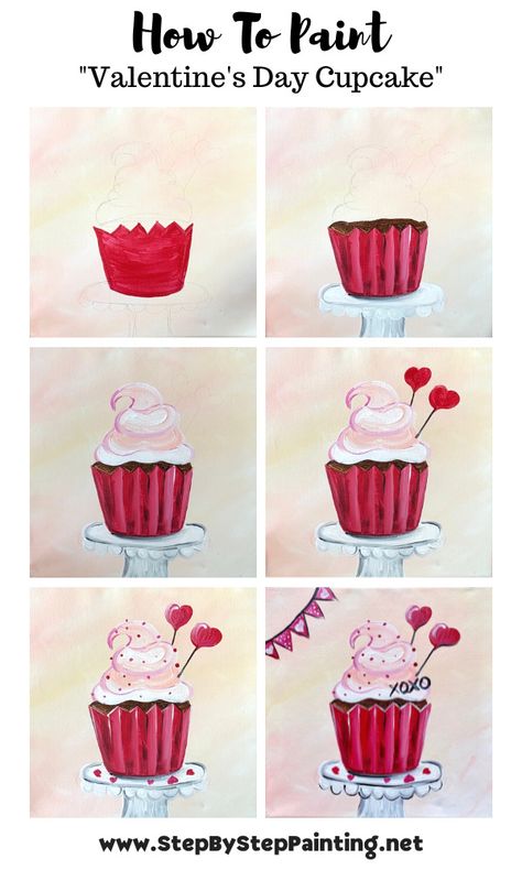 Kids Valentines Painting Ideas, Valentine Painting Ideas On Canvas, Valentines Diy Painting, Valentine Day Painting Ideas Canvases, Painting For February, Valentine Theme Painting, Valentines Paint Party Ideas, Valentine Painting For Kids, Valentine Sip And Paint Ideas