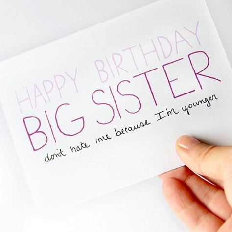 Happy Birthday Wishes and Quotes for Your Sister Happy Birthday Big Sister, Happy Birthday Sister Funny, Sister Birthday Funny, Funny 30th Birthday Cards, Unique Birthday Wishes, 30th Birthday Funny, Sister Birthday Quotes, Wishes For Sister, Birthday Wishes For Sister