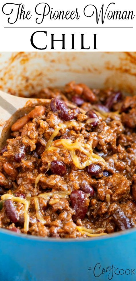 Pioneer Woman Chili, Ground Beef And Beans, Beef And Beans, Hearty Chili Recipe, Chili Dinner, Best Chili, Hearty Chili, Best Chili Recipe, Chili Recipe Easy