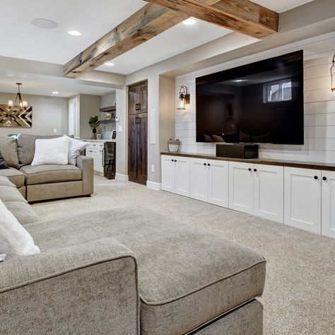 75 Basement Ideas You'll Love - November, 2023 | Houzz Basement Bathroom Decor, Room Ideas Basement, Finished Basement Designs, Remodeling Basement, Basement Living Room, Finish Basement, Small Basement Remodel, Dream Basement, Basement Remodel Diy