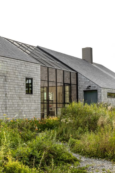 Dröm Hus Planer, Maine Islands, Eastern White Cedar, New England Farmhouse, One Storey House, Wooden Cabins, Guest Cottage, Modern Barn, Salou