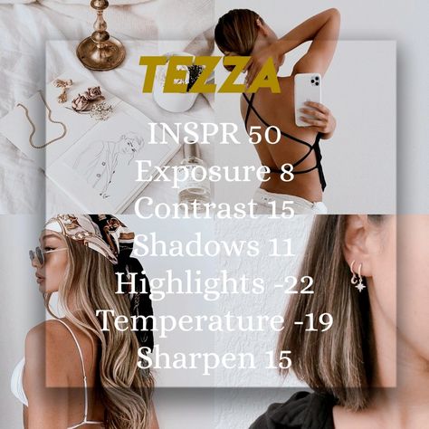 Tezza Editing Presets, Tezza Instagram Feed, Tezza Filter Edit Vintage, Tezza Filter Edit Aesthetic, Tezza Editing Tutorial, Tezza App Filters, Tezza Photo Edits, Tezza Presets Tutorial, Tezza Filter Tutorial