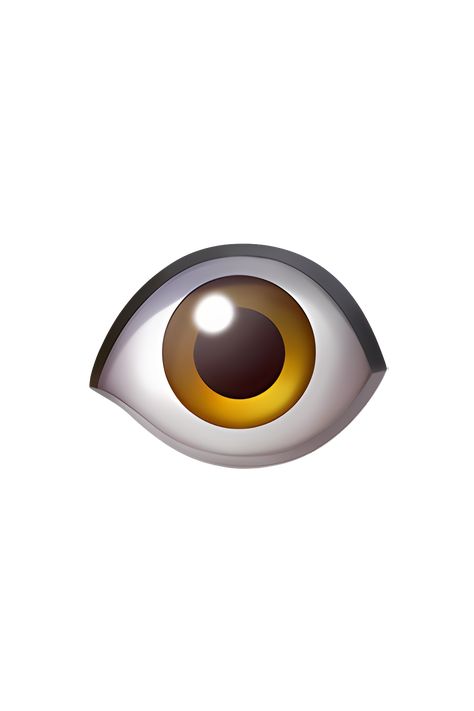 The emoji 👁️ depicts a single eye, with a black pupil in the center and a white sclera surrounding it. The eye is facing forward and is not accompanied by any other facial features or expressions. Eye Png Aesthetic, Apple Emojis Ios, Whait Wallpaper, Snapchat Emoji Meanings, Emoji Eyes, White Heart Emoji, Blue Heart Emoji, Moon Emoji, Pink Heart Emoji