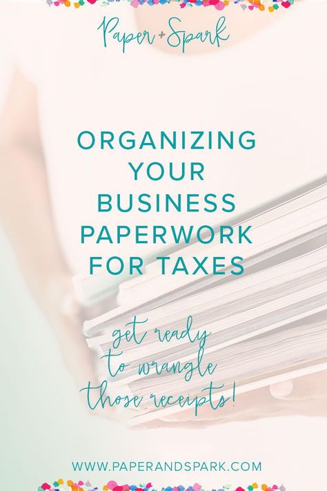 Business Paperwork, Organize Business, Tax Organization, Business Finance Management, Prep Checklist, Being Organized, Receipt Organization, Small Business Tax, Etsy Tips