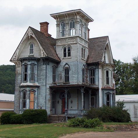 https://flic.kr/p/5Rjzmx | Spooky House with Tower | Smethport, Pennsylvania. Abandoned Mansion For Sale, Scary Houses, Old Abandoned Buildings, Creepy Houses, Old Abandoned Houses, Old Mansions, Spooky House, Abandoned House, Abandoned Mansions