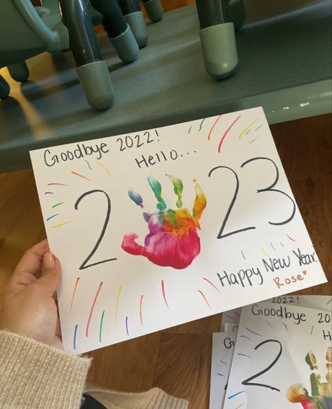 2024 Art For Toddlers, Five Senses Art For Infants, Art Projects For Kids January, My Handprints Are Unique Just Like Me, Christmas Art And Craft For Infants, Christmas Ornaments Infants, Primary Calendar Ideas, 2024 Toddler Crafts, January Craft Ideas For Toddlers