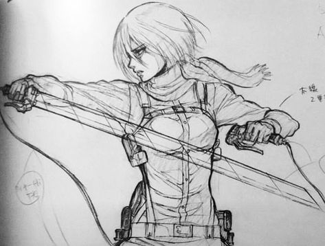 Mikasa Ackerman Sketch Drawing, Mikasa Sketch Drawing, Mikasa Ackerman Sketch, Mikasa Ackerman Drawing, Attack On Titan Drawing Sketches, Attack On Titan Drawings, Attack On Titan Sketch, Mikasa Sketch, Mikasa Drawing