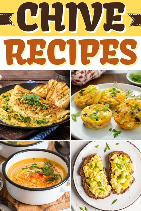 Chives Recipe Dinners, What To Do With Excess Chives, Recipes Using Fresh Chives, Recipes Using Chives, Recipes With Chives, Chives Recipes, Chive Recipes, Chives Recipe, Garlic Chives