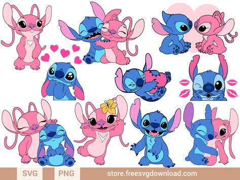 Valentine Stitch Disney, Stitch And Angel Svg Free, Svg Stitch Free, Stitch Free Svg, Lilo And Stitch Svg Free, Stitch Svg Free Cricut, Angel Stitch Disney, Stitch Svg Free, Ohana Svg