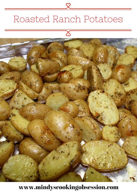 I absolutely love potatoes and I also love Ranch Dressing, so putting them together seemed like a win-win, and it was! This especially made sense because I am always trying to find new ways to make them, so we aren’t eating mashed potatoes every night. This recipe is delicious, quick and easy. They were even a hit with my picky… Ranch Roasted Potatoes, Roasted Ranch Potatoes, Hidden Valley Ranch Recipes, Hidden Valley Recipes, Ranch Recipes, Hidden Valley Ranch Dressing, Ranch Potatoes, Roasted Potato Recipes, Hidden Valley Ranch