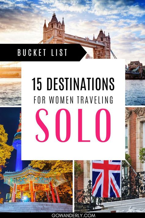 Explore the best solo travel destinations for single women. Solo Bucket List, Solo Vacation Ideas Woman, Travel Solo Woman, Traveling Astethic, Best Solo Trips For Women, Solo Trips For Women, Safest Places To Travel, Norway Travel Guide, Travel Woman