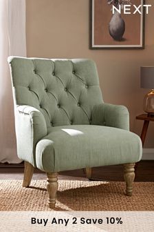 Green Armchair Bedroom, Light Green Chair, Sage Green Chairs Living Room, Sage Accent Chair, Sage Green Armchair, Sage Green Sitting Room, Sage Green Accent Chair, Light Green Furniture, Sage Green Chair