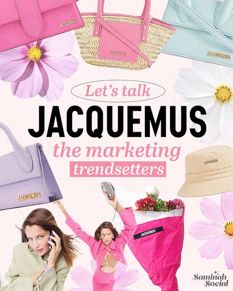 Jacquemus is a designer fashion brand that knows how to captivate their audience with creative & strategic marketing and their strong branding. They have a huge social media following and really know how to utilise it to get people talking, for example… (Click on the link to read on) Creative Marketing Campaign Social Media, Jacquemus Marketing, Social Media Graphics Inspiration, Creative Agency Social Media, Fashion Content Ideas, Fashion Marketing Campaign, Fashion Branding Design, Strong Branding, Social Media Creative