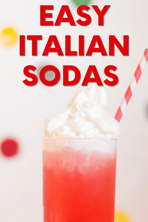 Best Italian Soda Recipe (2-minute recipe) 2024 | SoFestive.com Homemade Italian Soda Recipes, Italian Soda Recipes Drinks, Vanilla Italian Soda Recipe, Non Soda Drinks, Red Bull Italian Soda Recipe, Italian Soda Flavors Combinations, Soda Recipes Drinks, Italian Soda Recipes, Homemade Italian Soda