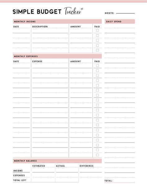 Free Printable Finance Sheets, Good Notes Money Tracker, A5 Budget Printables Free, Goodnotes Finance Template Free, Goodnotes Money Tracker, Budget Planner Printable Free 2023, Financial Tracker Free Printable, Free Budget Printables 2020, Simple Monthly Budget Template