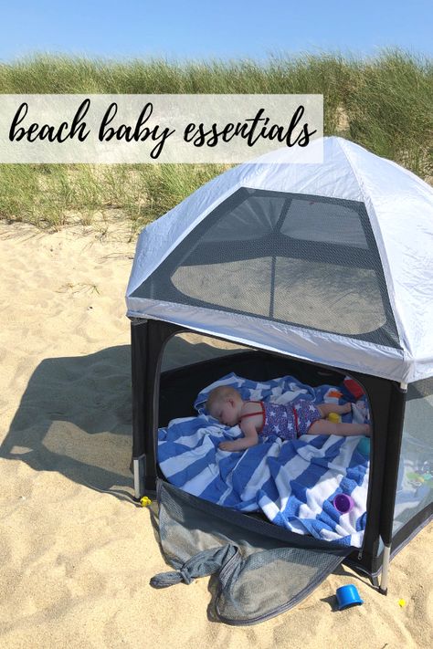 Baby Beach Tips, Beach Life Hacks, Baby Vacation, Toddler Beach, Beach Hacks Kids, Beach Necessities, Baby Pool, Baby Life Hacks, Beach Hacks