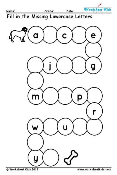 English Abc Worksheet, Abcd Writing, Missing Letters Worksheet, Lowercase Letters Printable, Missing Letter Worksheets, Letter Worksheets Kindergarten, Kertas Kerja Prasekolah, Worksheet Math, Letters Worksheets