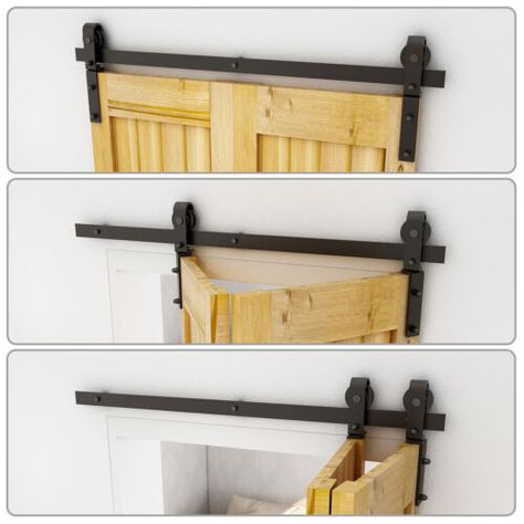 Bifold Barn Doors, Sliding Barn Door Hardware, Door Kits, 2 Doors, Sliding Barn Door, Barn Door Hardware, Closet Doors, Diy Home Improvement, Sliding Door